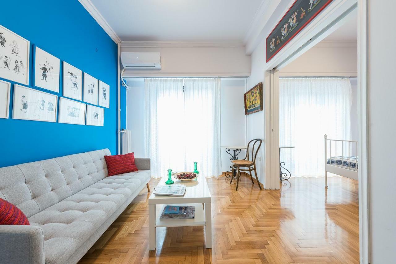 Athens Centre Flat 2 Min. From Evangelismos Metro Luaran gambar